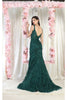 LA Merchandise LA7982 Embroidered Special Occasion Gown - Dress