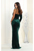 Royal Queen RQ7999 One Long Sleeve Velvet Evening Gown - Dress