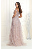 Royal Queen RQ8000 Off Shoulder Train Pagant Gown - Dress