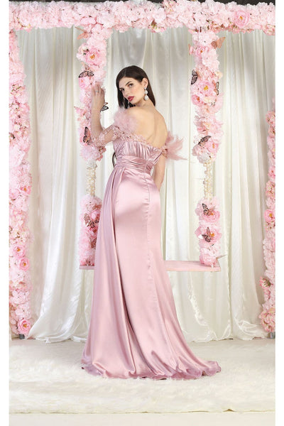 Royal Queen RQ8002 Sheer Sleeves Formal Gown - Dress