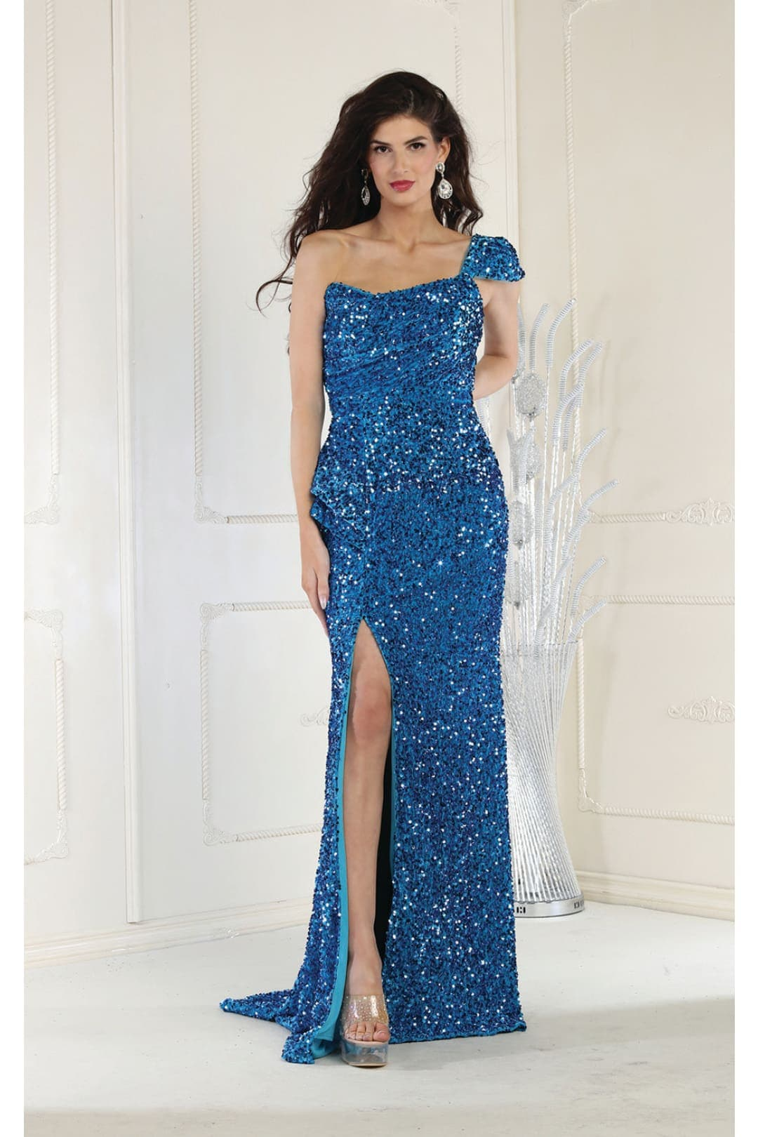 Gown for New Year's Eve in Red Style RQ8003 Party Dress Red / 12