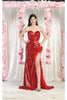 Royal Queen RQ8006 Red Strapless Sequin Evening Dress - Dress