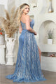 Royal Queen RQ8010 Asymmetrical High Slit Long Red Carpet Gown - Dress