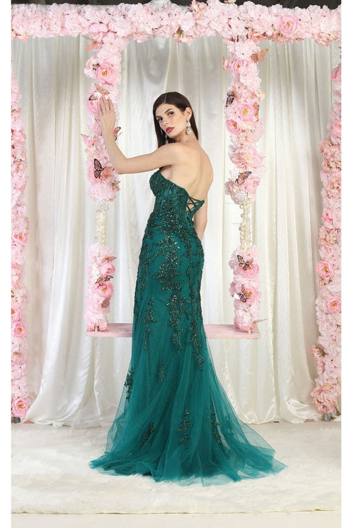 Royal Queen RQ8013 Embellished Strapless Evening Gown - Dress