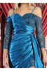 Royal Queen RQ8016 Cold Shoulder High Slit Prom Gown - Dress