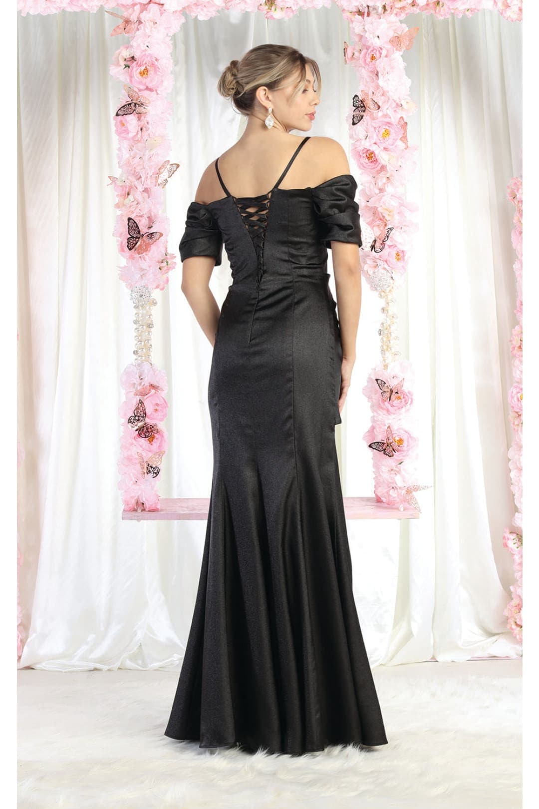 Royal Queen RQ8021 Cold Shoulder Sheath Prom Evening Gown - Dress
