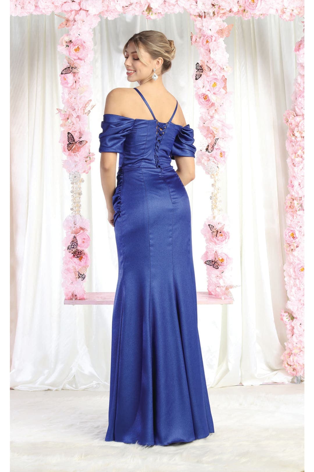 Royal Queen RQ8021 Cold Shoulder Sheath Prom Evening Gown - Dress