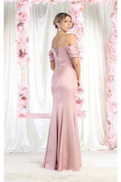 Royal Queen RQ8021 Cold Shoulder Sheath Prom Evening Gown - Dress