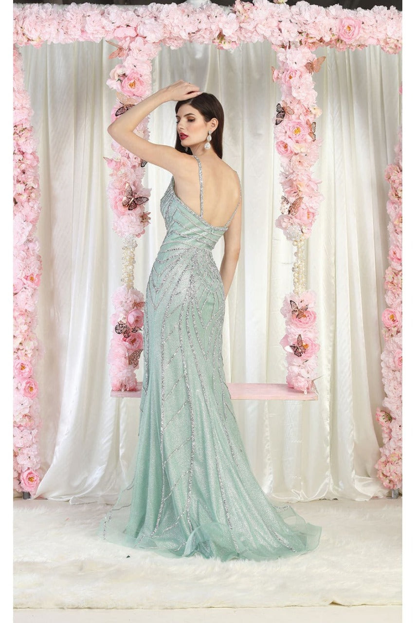 Royal Queen RQ8023 Embellished Red Carpet Gown - Dress