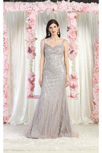 Royal Queen RQ8023 Embellished Red Carpet Gown - MOCHA / 4 - Dress