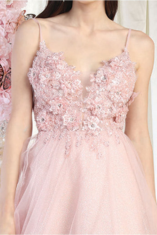 Royal Queen RQ8024 Spaghetti Straps Pageant Gown - Dress