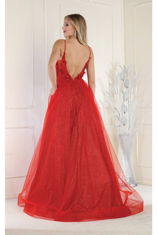 Royal Queen RQ8024 Spaghetti Straps Pageant Gown - Dress