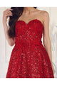 Royal Queen RQ8025 Sequin A-line Corset Prom Classy Formal Gown - Dress