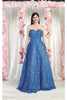 Royal Queen RQ8025 Sequin A-line Corset Prom Classy Formal Gown - Dress