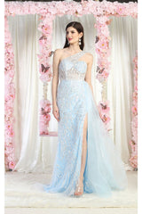 Royal Queen RQ8026 One Shoulder Embellished Gown - Dress