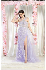 Royal Queen RQ8026 One Shoulder Embellished Gown - Dress