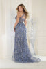 Royal Queen RQ8027 Illusion One Shoulder Embellished Evening Gown - Dress