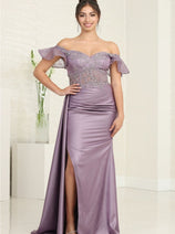 Royal Queen RQ8028 Sweetheart Side Sash Red-Carpet Formal Gown