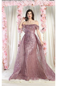 Royal Queen RQ8029 Convertible Special Occasion Gown - VICTORIAN LILAC / 4 - Dress