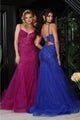 Royal Queen RQ8039 Spaghetti Strap Glitter V-Neck Prom Dress - Dress