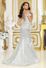 Royal Queen RQ8040 Mermaid Beaded Sweetheart Long Gala Dress - Dress