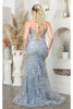 Royal Queen RQ8046 Sheer Corset Top Embroidered Prom Evening Gown - Dress