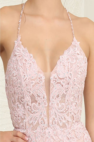 Royal Queen RQ8054 Sleeveless Glitter Mermaid Gala Gown - Dress