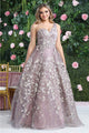 Royal Queen RQ8057 Sleeveless Mother of the Bride A-line Gown - MAUVE / 4 - Dress