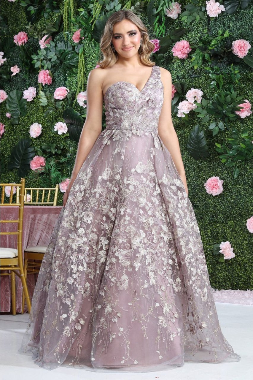 Royal Queen RQ8057 Sleeveless Mother of the Bride A-line Gown - MAUVE / 4 - Dress