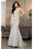 Royal Queen RQ8059 Sleeveless Embroidered Applique Sequin Gala Dress - Dress