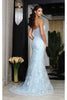Royal Queen RQ8063 Strapless Mermaid Floral Formal Evening Gown - Dress
