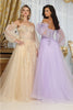 Royal Queen RQ8073 Tulle Sweetheart Sheer Bodice Prom Gown - Dress