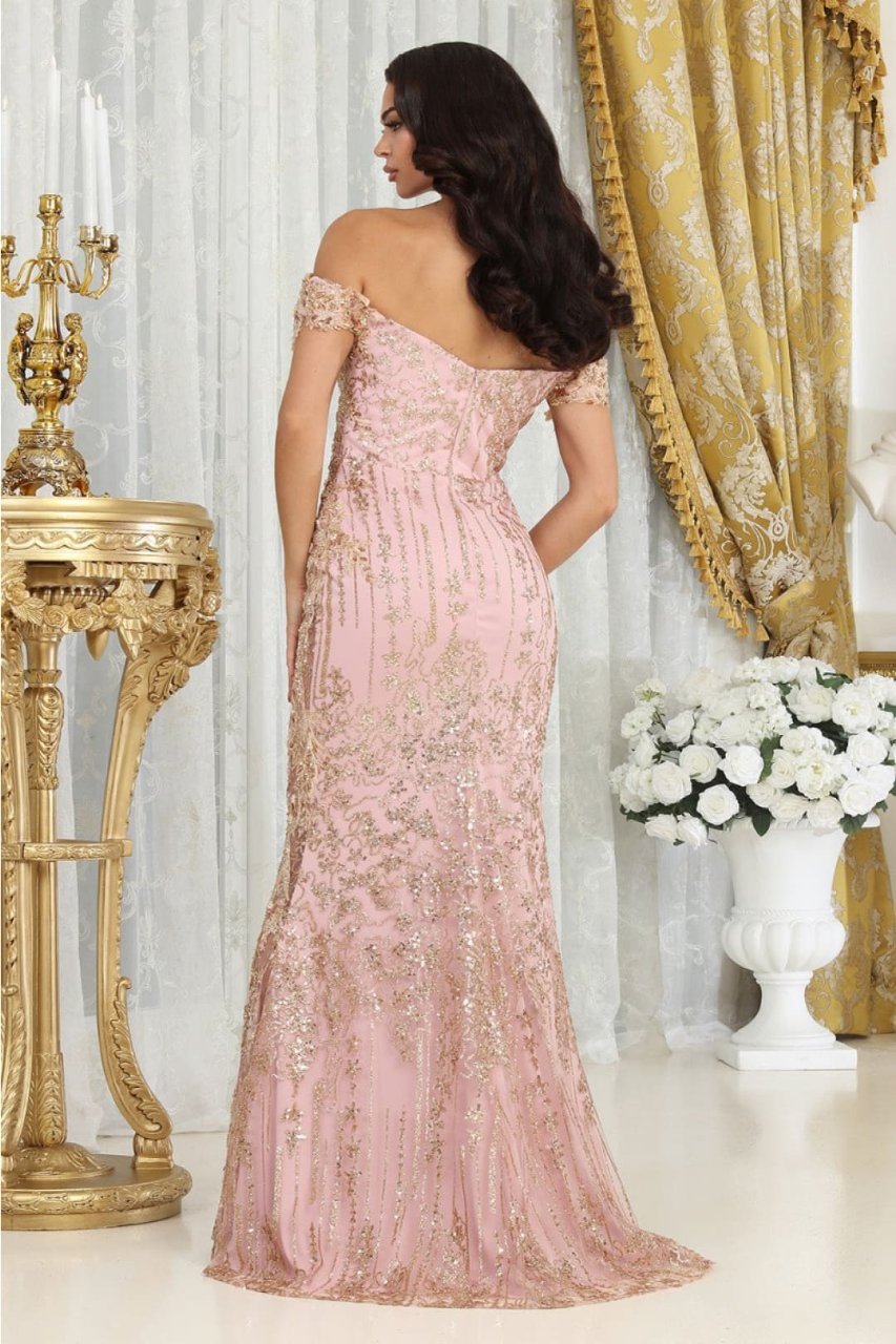 Royal Queen RQ8074 Sweetheart Lace Applique Evening Dress - Dress