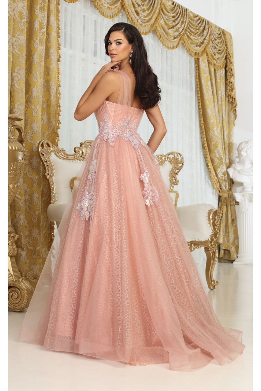 rose gold after five dresses Berylove Women Rose Gold Formal Dress With Slit Sequin Mermaid Cut Out Deep V-Neck Spaghetti Straps Long Formal Wear Dress, Rose Pink / US18W
