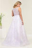 Royal Queen RQ8081 A-Line illusion Bodice Scoop Neck Gala Gown - Dress