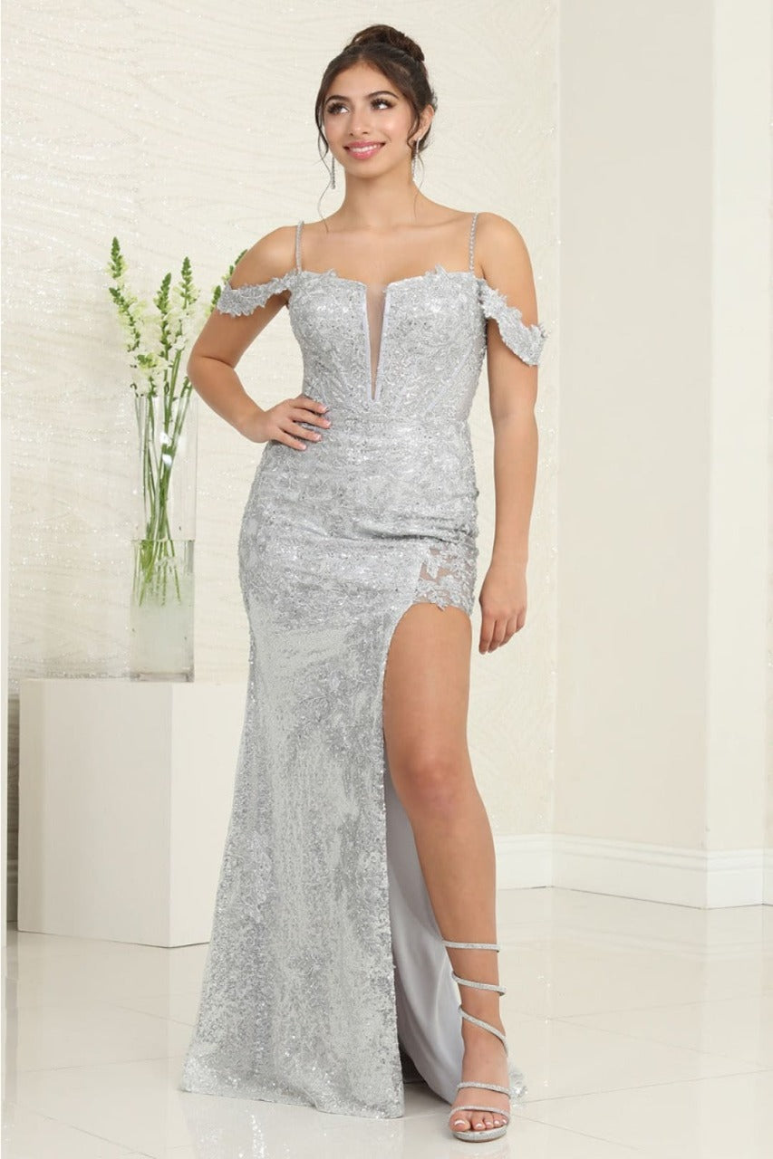 slim fit dress slacks Elegant Lilac Long Glitter Off-The-Shoulder Mermaid Evening Dresses with Slit
