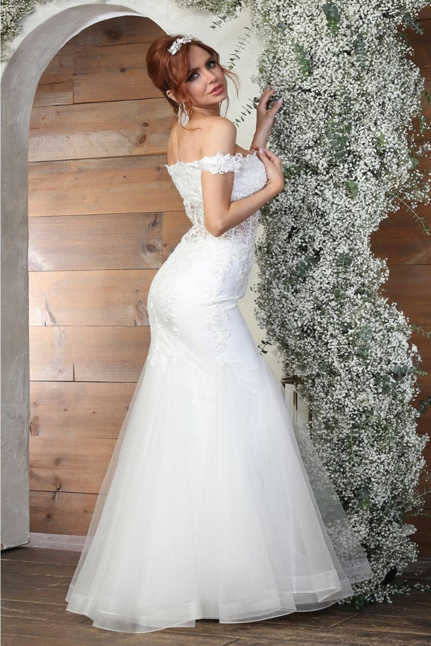 Royal Queen RQ8086 Sweetheart Lace Mermaid Fitted Wedding Gown - Dress