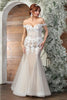 Royal Queen RQ8086 Sweetheart Lace Mermaid Fitted Wedding Gown - IVORY/NUDE / 4 - Dress