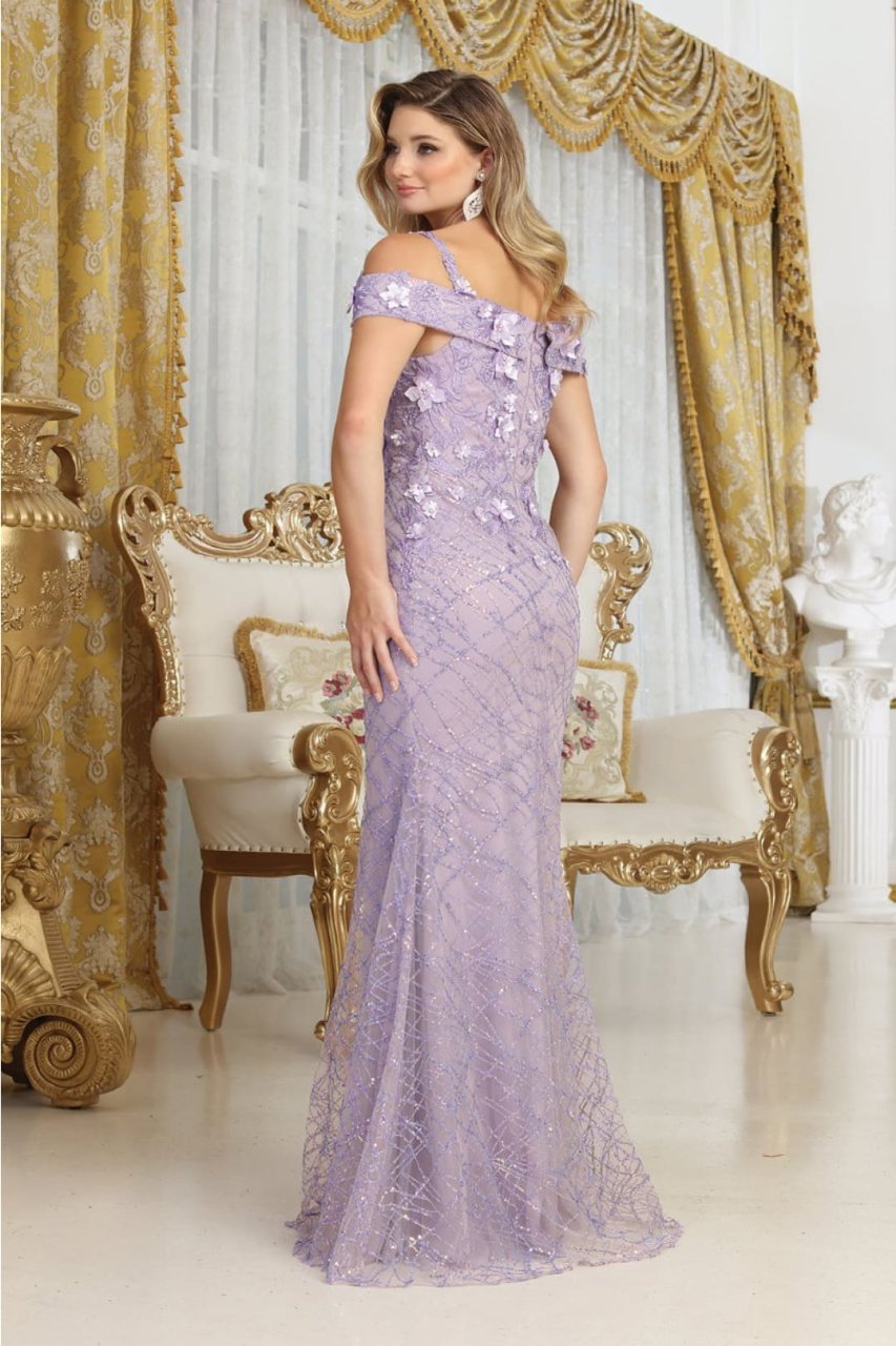 Royal Queen RQ8088 Fitted 3D Floral Mermaid Formal Long Gown - Dress