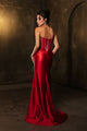 Royal Queen RQ8104 Draped Embellished High Slit Prom Evening Dress - Dress
