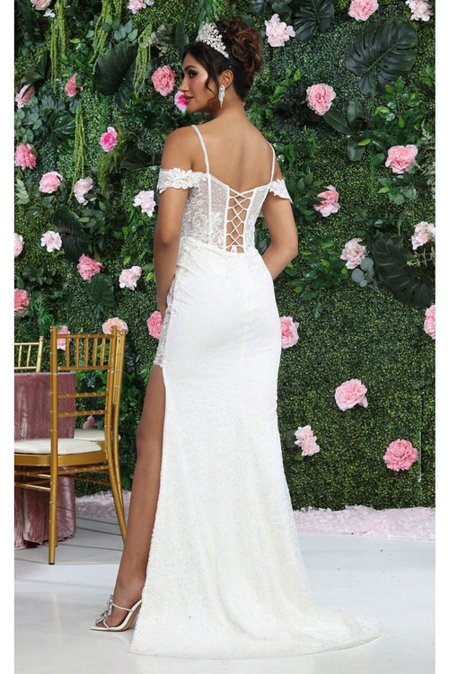 Royal Queen RQ8107 Beaded Applique Prom Dress with Elegant Glamour - Dress