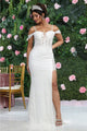 Royal Queen RQ8107 Ivory Beaded Applique Bridal Prom Dress Elegance