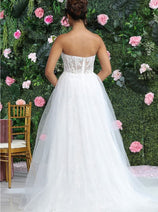 Royal Queen RQ8108 Ivory Strapless Wedding Gown