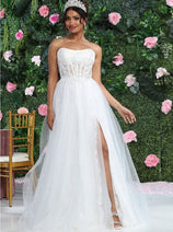 Royal Queen RQ8108 Ivory Strapless Wedding Gown