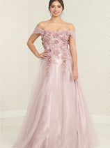 Royal Queen RQ8109 Sweetheart Prom Gown with Floral Applique