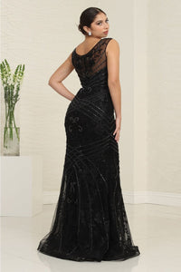 Royal Queen RQ8130 Luxurious Beaded Tiered Gown for Special Occasions - Dress