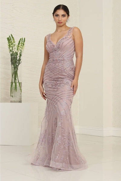 Royal Queen RQ8130 Luxurious Beaded Tiered Gown for Special Occasions - Dress