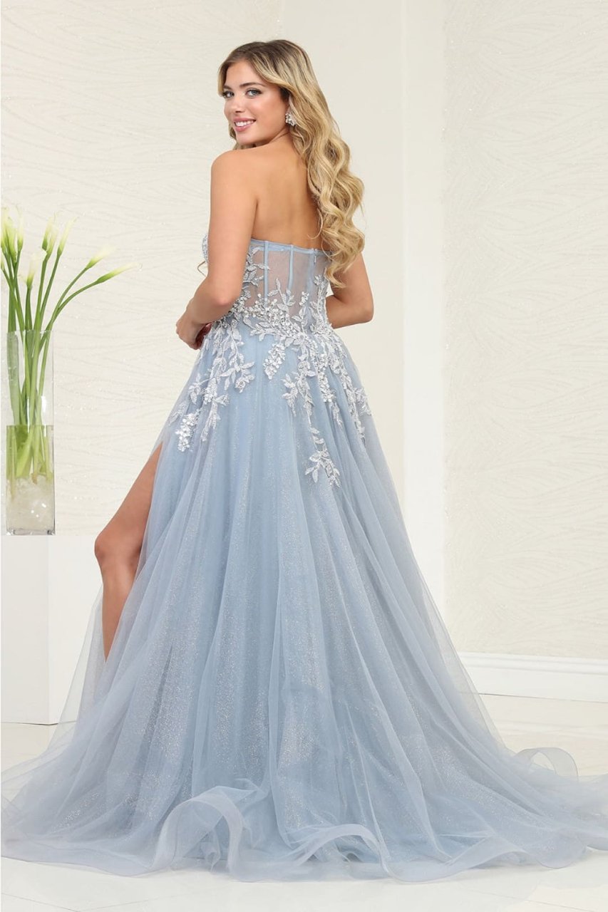 Royal Queen RQ8135 Radiant Elegant Off-Shoulder Sequined Bridal & Prom Dress - Dress