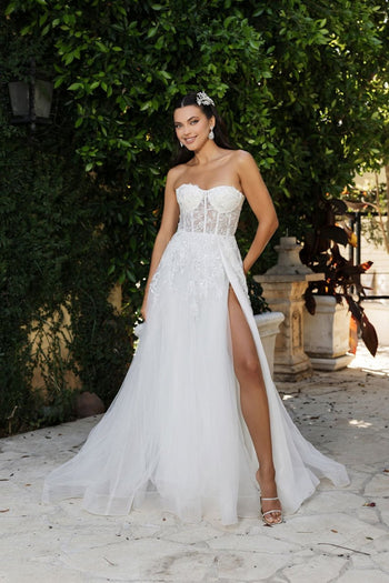 Royal Queen RQ8135 Radiant Elegant Off-Shoulder Sequined Bridal & Prom Dress - Dress