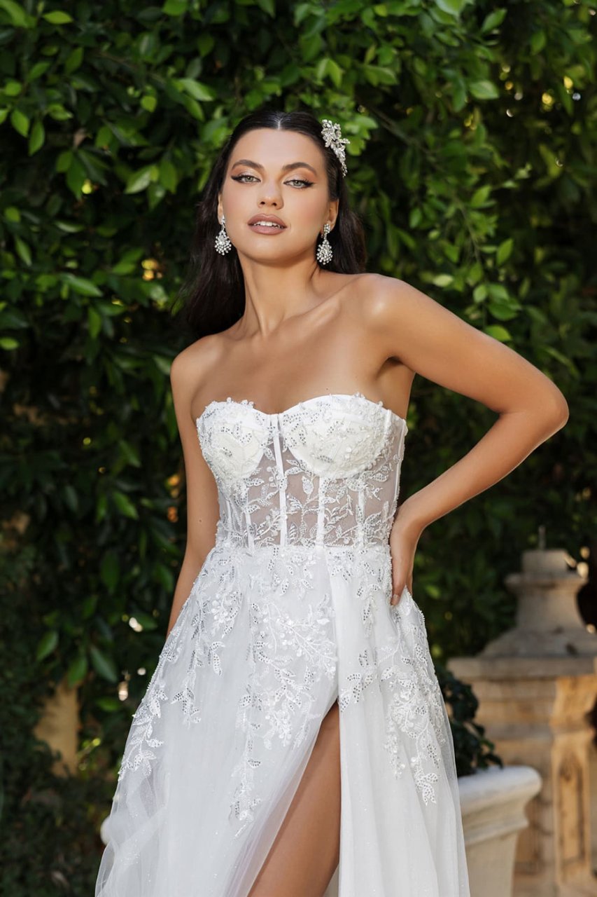 Royal Queen RQ8135 Radiant Elegant Off-Shoulder Sequined Bridal & Prom Dress - Dress